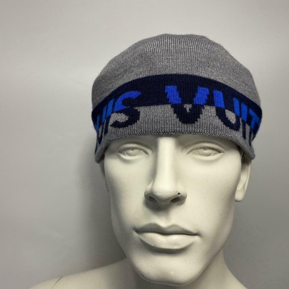 New Authentic Louis Vuitton Gray Wool Horizon Hat - Picture 8 of 9